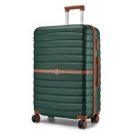 Kono valise rigide moyenne taille 66. 5x45. 5x25 cm valise de voyage abs + pc avec 4 roulettes et serrure ...