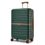 Kono valise rigide moyenne taille 66. 5x45. 5x25 cm valise de voyage abs + pc avec 4 roulettes et serrure ...
