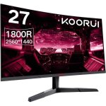 Ecran pc gaming incurv - koorui - 27e6qc - 27 wqhd - 144hz - 1ms