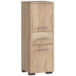 Koralia colonne salle de bain fin d2 sz1 avec deux armoires d: h: 140 cm l: 30 cm p: 30 cm chne sonoma ...