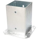 Kotarbau pied de poteau  visser 100 x 100 mm galvanis  chaud poteaux carrs en bois poteau support ...