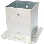 Kotarbau pied de poteau  visser 120 x 120 mm galvanis  chaud poteaux carrs en bois poteau support ...