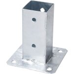Kotarbau pied de poteau  visser 50 x 50 mm galvanis  chaud poteaux carrs en bois poteau support ...