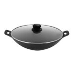 Krisberg wok en fonte avec couvercle 31cm ks2561