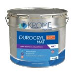 Krome peintures - laque acrylique polyur�thane krome durocryl mat - couleur:blanc conditionnement:1l
