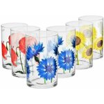 Krosno bloom verre  eau cocktail coca cola mojito jus th - boisson gazeuse - lot de 6 gobelets - 250 ...