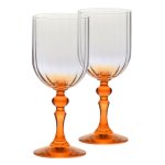 Krosno bubble orange verres � vin lot de 2 300 ml