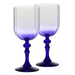 Krosno bubble verres cobalt � vin lot de 2 300 ml