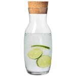 Krosno carafe  eau jus avec bouchon - 1000 ml - collection pure - cadeau homme - lavable au lave - vaisselle ...