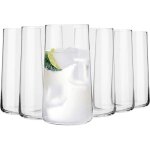 Krosno grand verre  eau cocktail coca cola jus mojito - highball - lot de 6 gobelets - 550 ml - collection ...