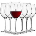 Krosno petite verre  vin rouge en cristal - lot de 6 verres - 460 ml - collection splendour - lavable ...