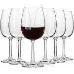 Krosno petite verre  vin rouge en cristal - lot de 6 verres - 390 ml - collection pure - lavable au ...