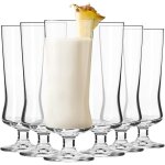 Krosno verre  cocktail pina colada en cristal - lot de 6 verres - 300 ml - collection avant - garde ...