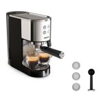Krups machine expresso  pompe inox design compact arrt automatique thermoblock xp444c10