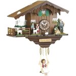Pendulette kuckulino miniature for�t noire suisse avec ch�vres tournantes