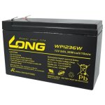 Kung long wp1236w batterie plomb 12v 36w avec 9ah 63mm faston tab 250 de akkushop