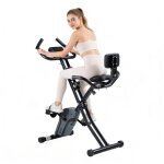 4 en 1 kzynth v�lo dappartement pliable x - bike ? 16 niveaux r�sistance magn�tique roue 8 kg appli & ...