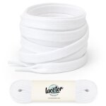 Lacets plats blanc 120 cm largeur 8mm lacet blanc pour baskets et chaussures