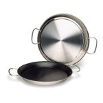 Plat  palla - lacor - 60240 - inox 18 / 10 - diamtre 40 cm - antiadhsif titane