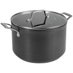 Lacor marmite avec couvercle en aluminium anodis anodized -  16 cm