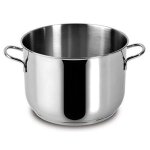 Casserole - lagostina - fonds - acier inoxydable - 24 cm - 2 poignes