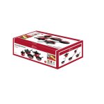 Lagostina cucina mediterranea - ensemble 8 pi�ces aluminium rouge (casserole 18 cm po�les 24 / 28 cm) ...