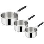 Lagostina série de 3 casseroles inox 16 / 18 / 20cm - 12896600003 Lagostina série de 3 casseroles inox 16 / 18 / 20cm - 12896600003