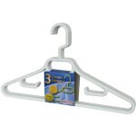 Laguelle lot de 3 cintres en plastique - 43cm - gris Laguelle lot de 3 cintres en plastique - 43cm - gris