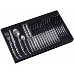 Laguiole l7550c - mnagre 24 pices - coffret vitrine carton - manche tout inox - pleine soie - acier ...