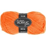 Laine acrylique - luxe - 3 brins - 22 mailles x 26 rangs - aiguille n�4 - orange