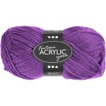 Laine acrylique - luxe - 3 brins - violet - 22 mailles x 26 rangs - aiguille n4