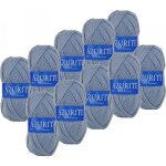 Laine azurite distrifil - sachet de 10 pelotes 3072 gris bleu
