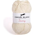 Laines cheval blanc - sunny fil � tricoter 100% coton 50g - id�al pour le tricot �t� et tous vos loisirs ...