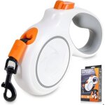 Laisse pour chien - 5 m - jusqu� 50 kg - anti - enchev�trement � 360 � - poign�e �conome en travail - ...