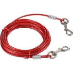 Laisse dattache pour chien - rouge - petit - pour le dressage - m�tal - cha�ne