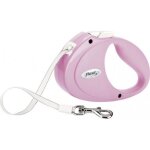 Laisse enrouleur - flexi - puppy - taille xs - couleur rose - longueur 2 m