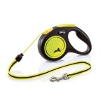 Laisse enrouleur sangle - kerbl - new neon m - noir et jaune - 5 m - pour chien Laisse enrouleur sangle - kerbl - new neon m - noir et jaune - 5 m - pour chien
