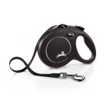 Laisse sangle trixie flexi new classic - taille l - 5 m - noir Laisse sangle trixie flexi new classic - taille l - 5 m - noir