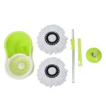 Laizere balai microfibre serpillère twist mop avec chariot kit de lavage - vert Laizere balai microfibre serpillère twist mop avec chariot kit de lavage - vert