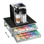 Porte capsules dolce gusto - laizere - support � capsules � caf� - noir - m�tal - carr�