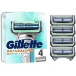 Lames de rasoir - gillette - skinguard - lot de 4 - aloe vera - compatible avec plusieurs poignes