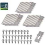 Lames de rechange pour tondeuse robot - pzcc - lot de 30 - trou long - compatibles husqvarna gardena ...