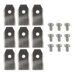 Lames pour robot tondeuse - gardeo pro - lot de 9 - garantie 5 ans - compatible gro24v20prog