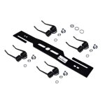 Lame de scarificateur / lame de tondeuse / enl�ve - mousse + 4 ressorts doubles tremp�s