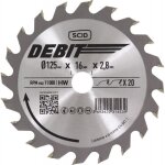 Lame au carbure pour scie circulaire � 125 mm 20 16 28