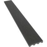 Lot de 3 lames de terrasse composite pleines - long: 24m - 1m2 - gris fonc