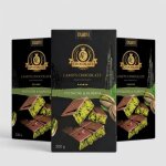 Lamo?s ? chocolat dubai pistache & kunafa pack de 3 pi�ces tablette chocolat pistache premium (3 x 200g) ...