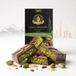 Lamo?s ? chocolat dubai pistache & kunafa tablette chocolat pistache premium fabriqu�e � dubai (200g) ...