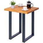 Lamo manufaktur table haute de cuisine - mange debout - table de bar - 60x60x76 cm - gris - modle loft ...