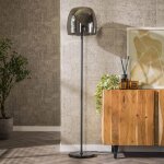 Lampadaire 35x35x170 cm en verre chrom� et m�tal